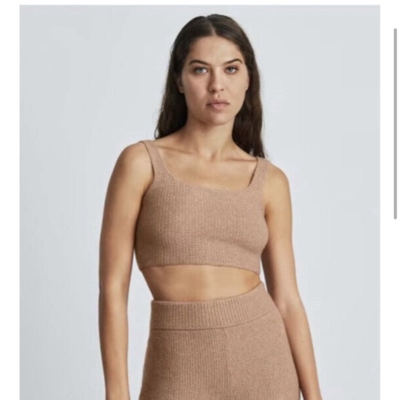 NWT Everlane The Cozy Stretch Tank Camel balletcore - Picture 2 of 12